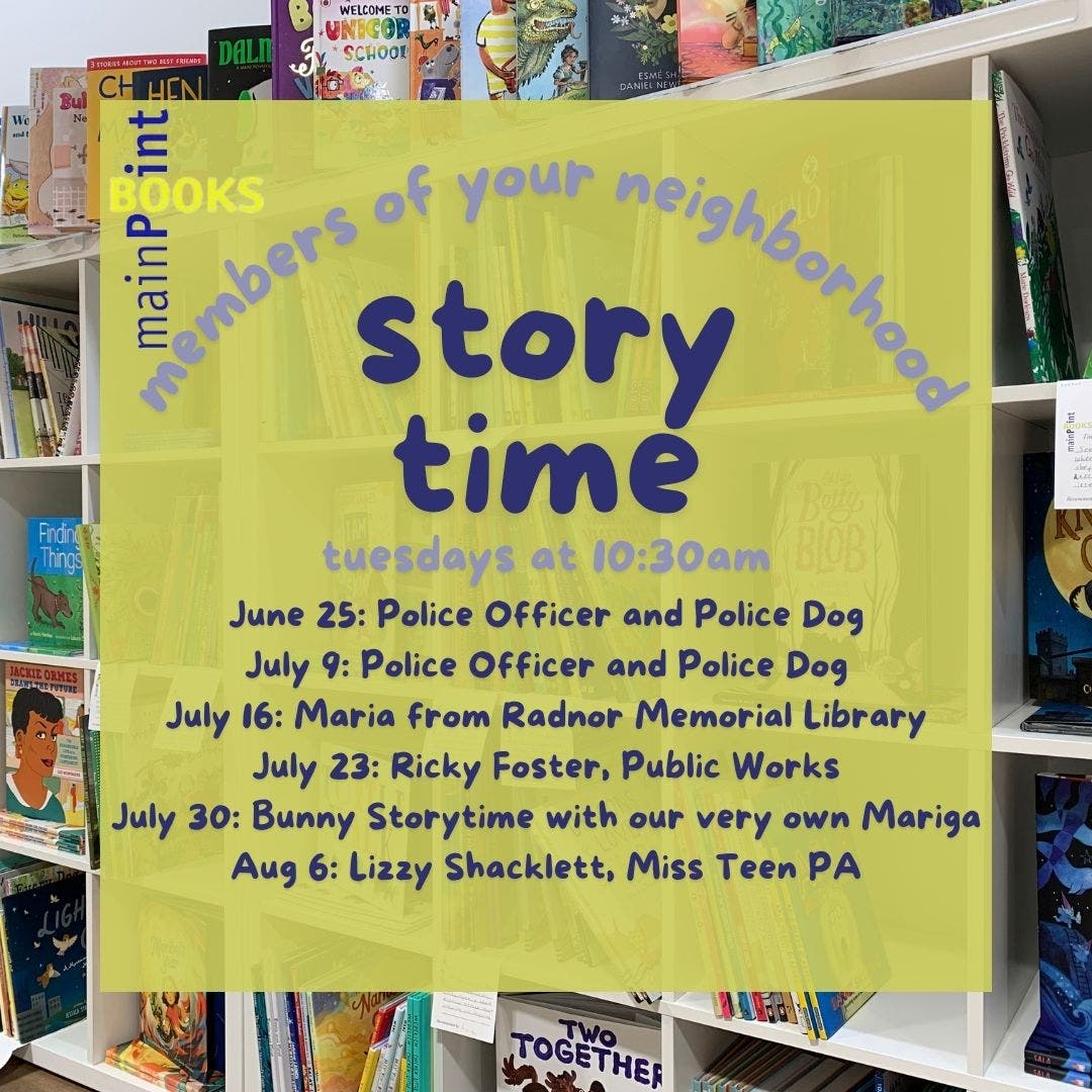 Tuesday Storytime at Main Point Books