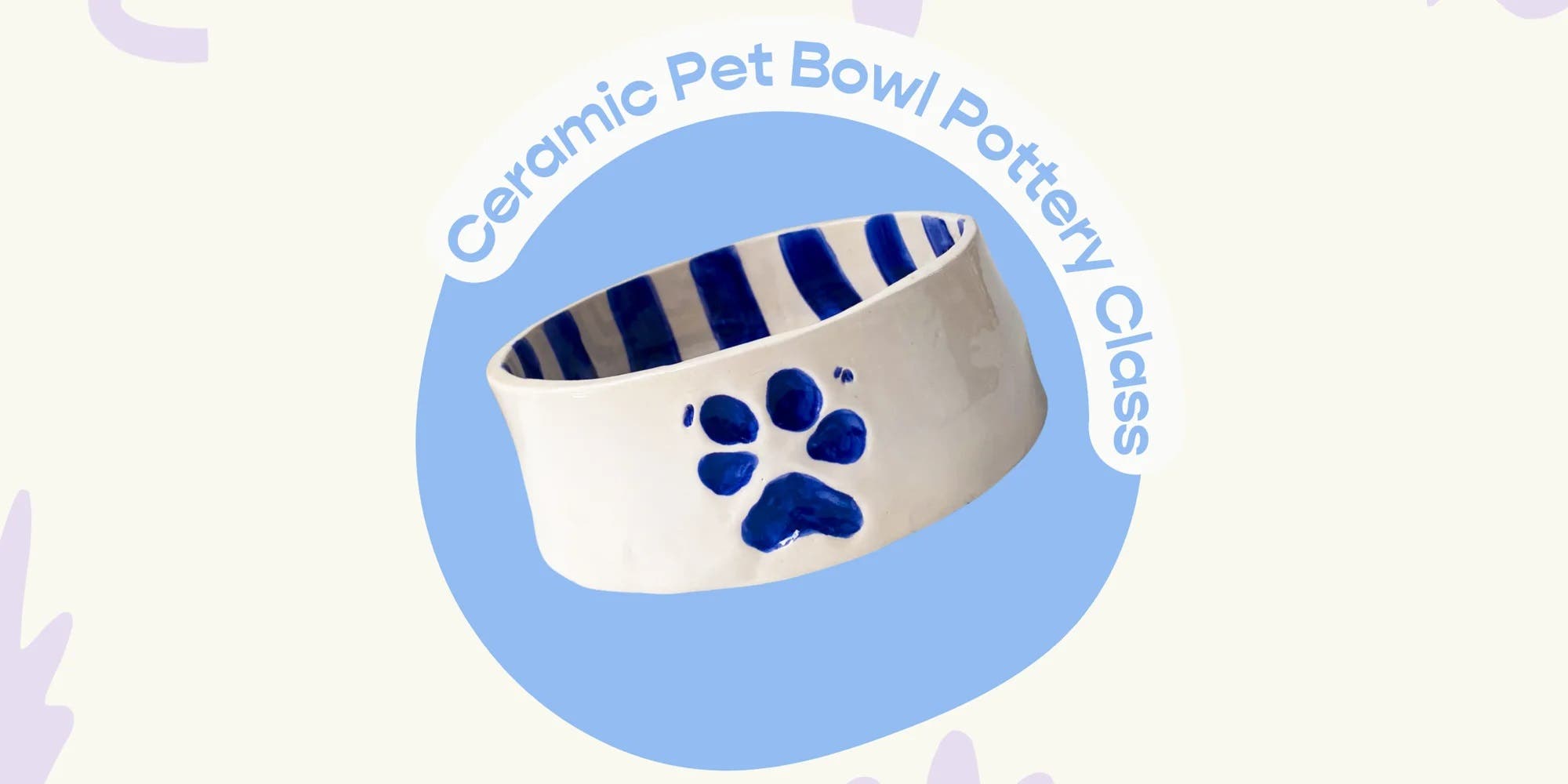 Make Your Own Ceramic Pet Bowl Pottery Class