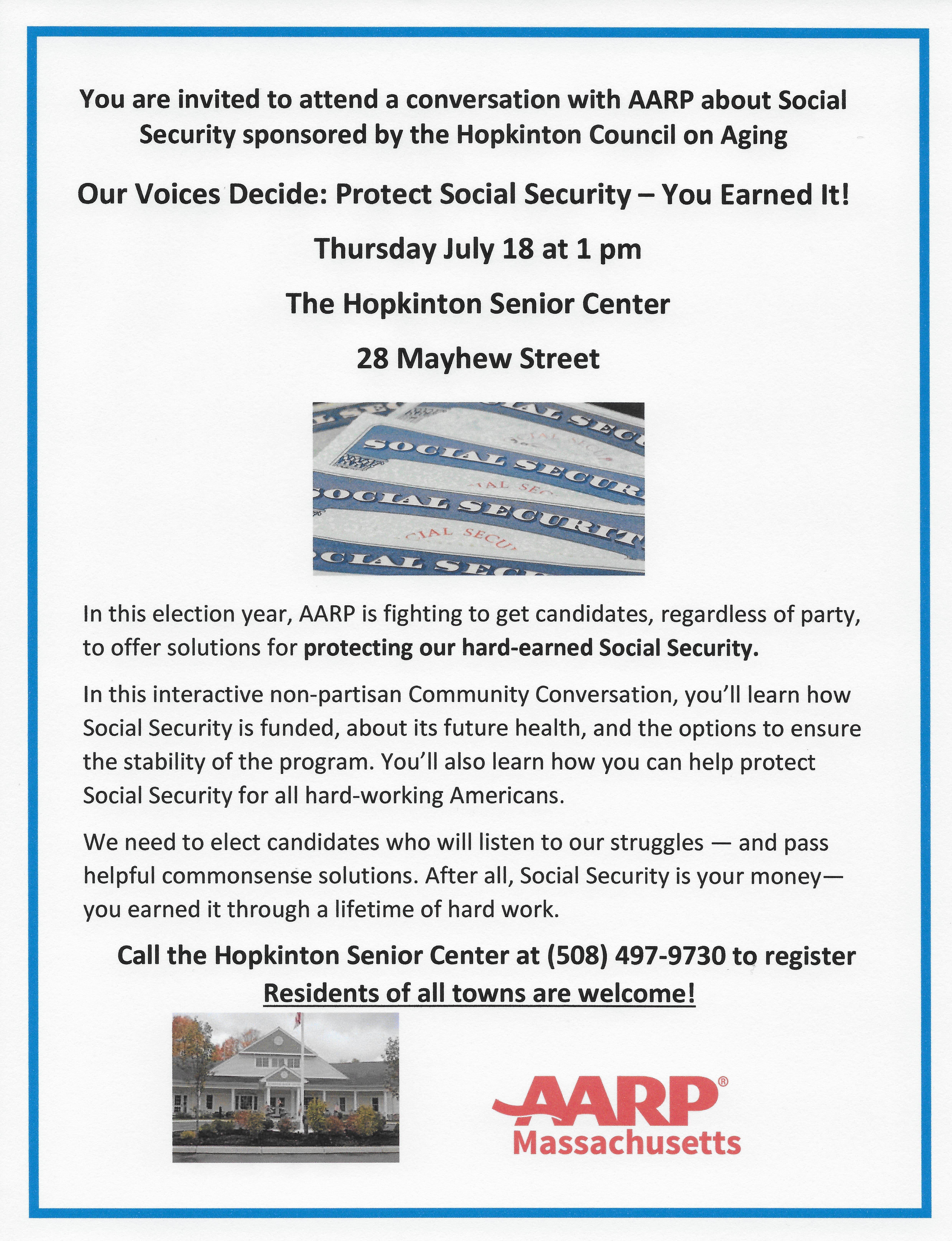 Our Voices Decide: Protect Social Security – You Earned It!