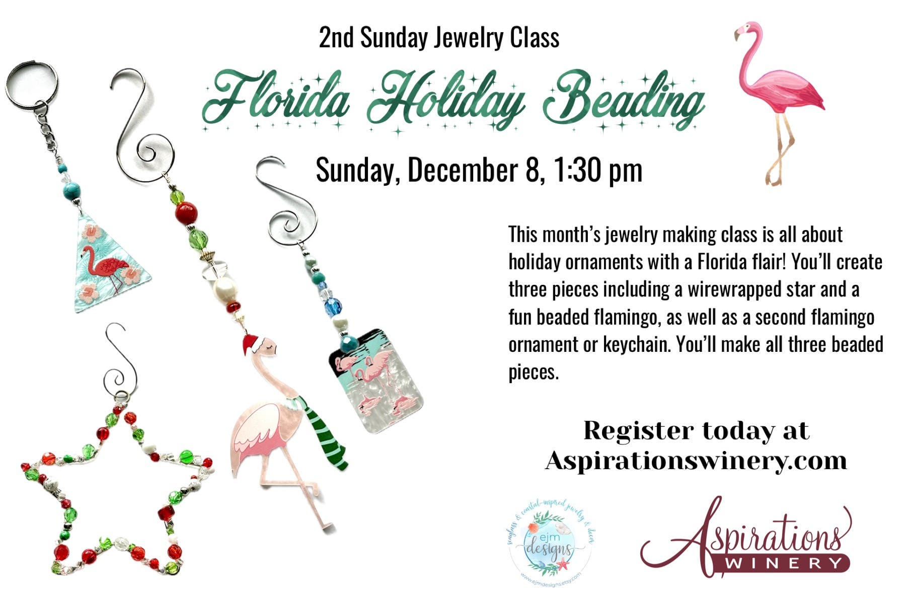 Make Your Own Jewlery Class at the Winery