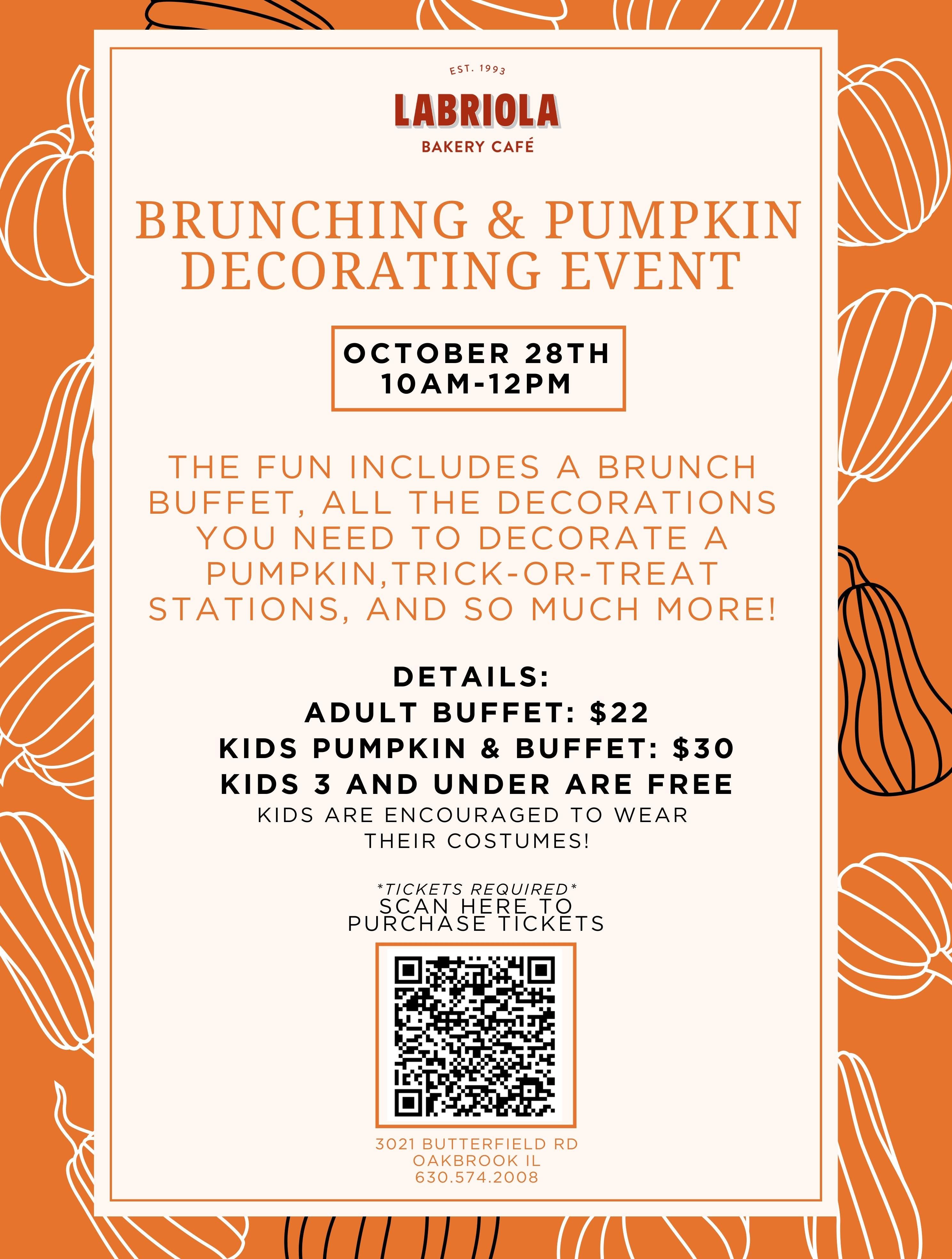 Brunch & Pumpkin Decorating Event