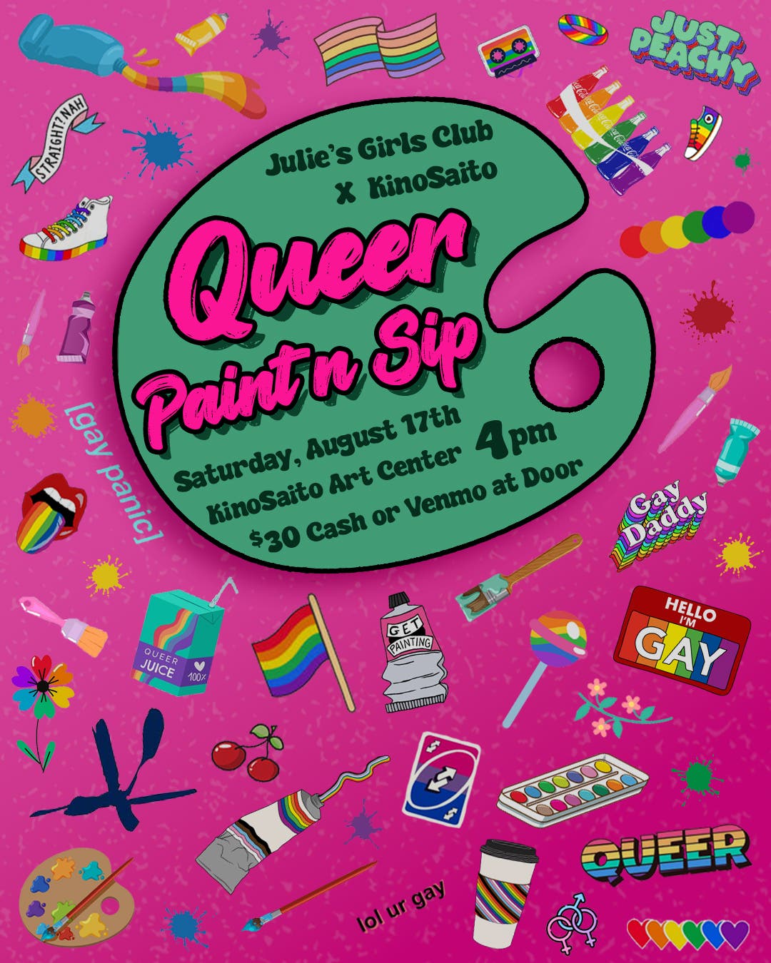 Julie's Girls Club: Queer Paint n Sip