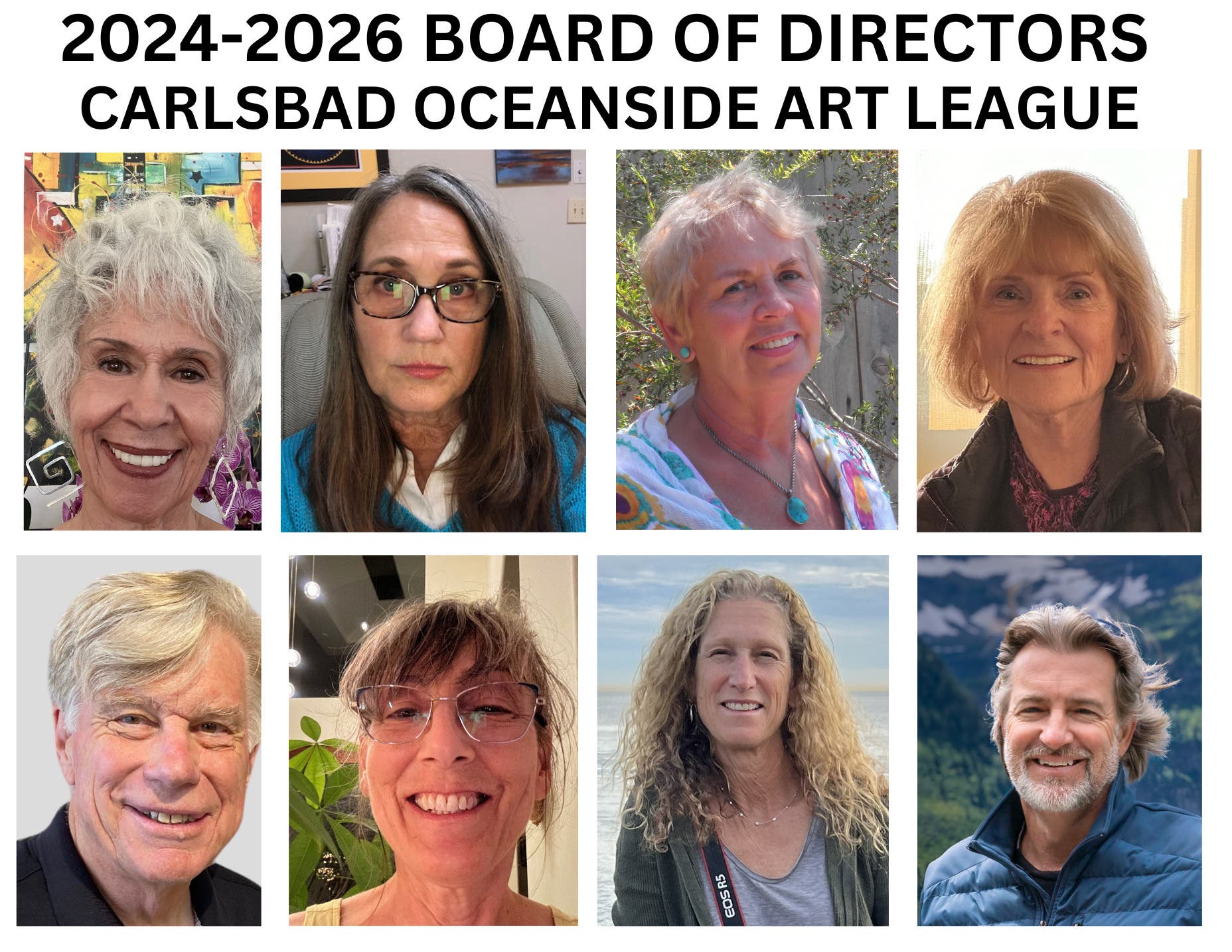 North Coastal Art Gallery Announces 2024-2026 Board of Directors