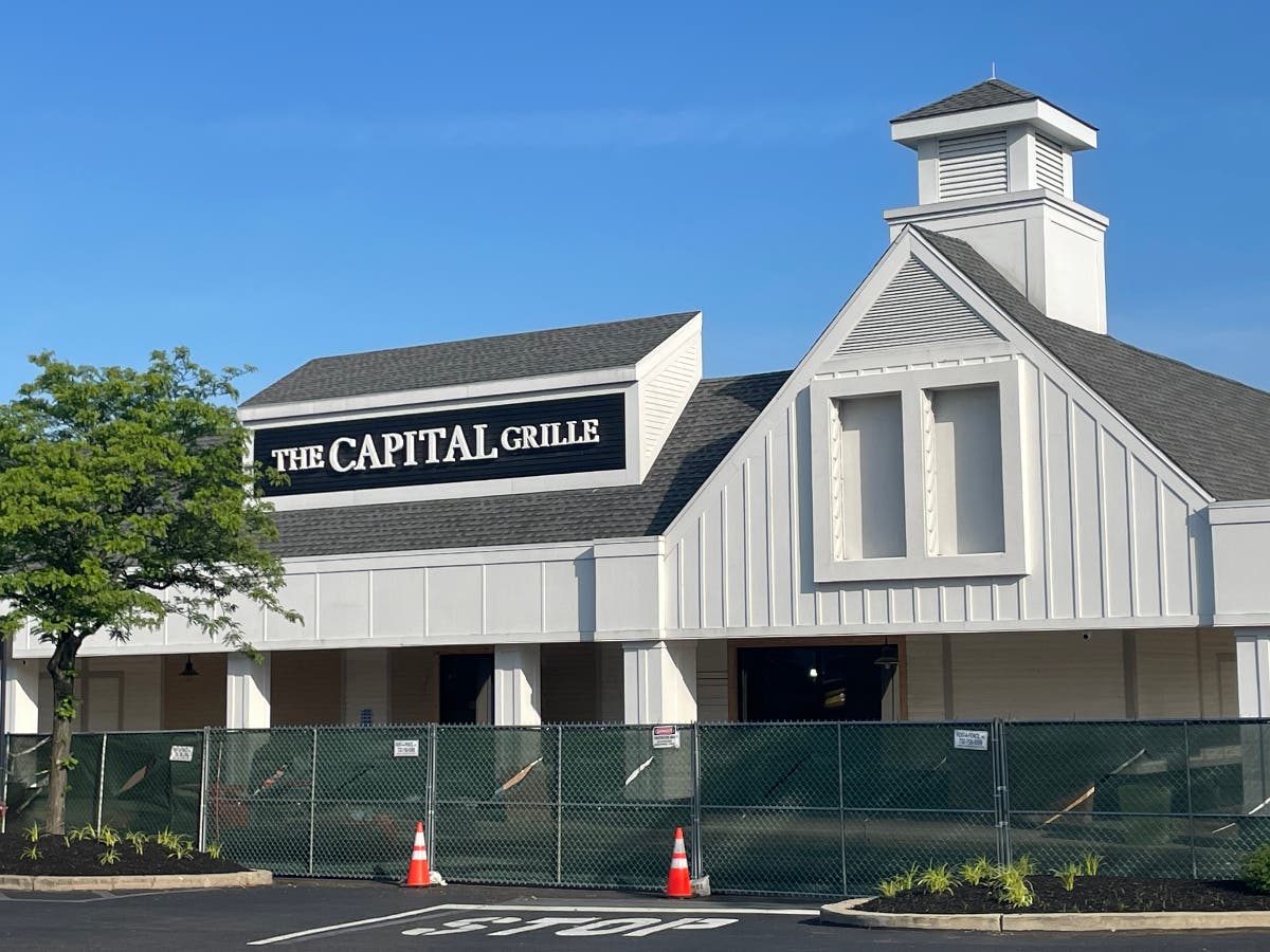 The new Capital Grille continues to take shape at the Village at Newtown Shopping Center.