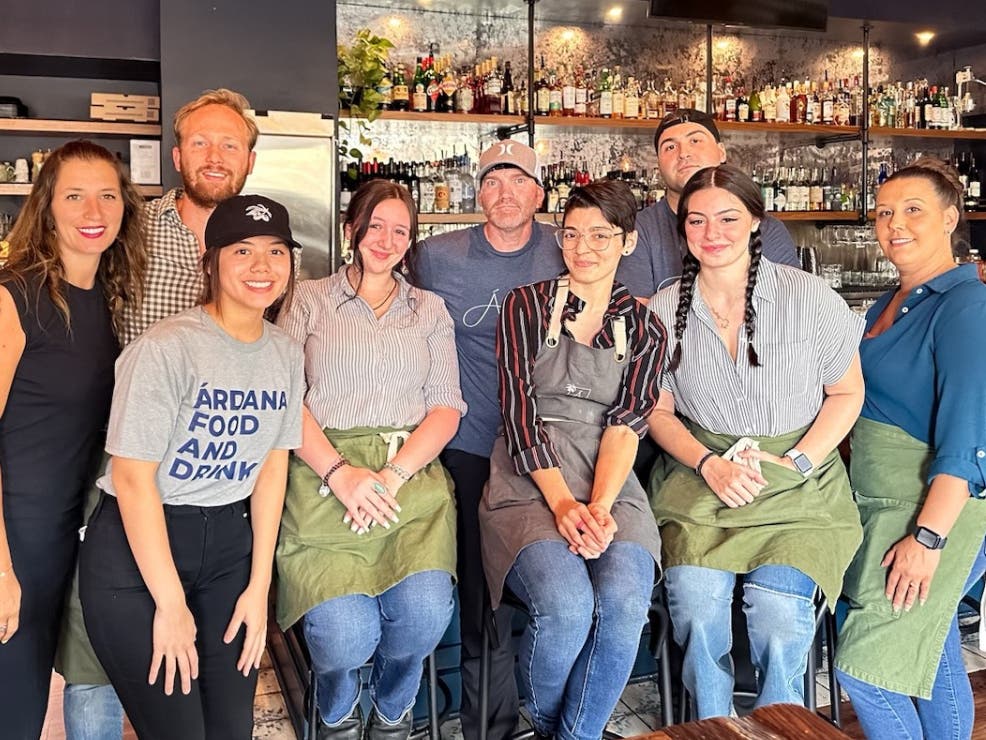 The staff at Warrington's Ardana Restaurant, one of the participants in this year's "Bucks County's Eat, Drink and Be Merry" month fundraiser for the Kin Wellness Center. 