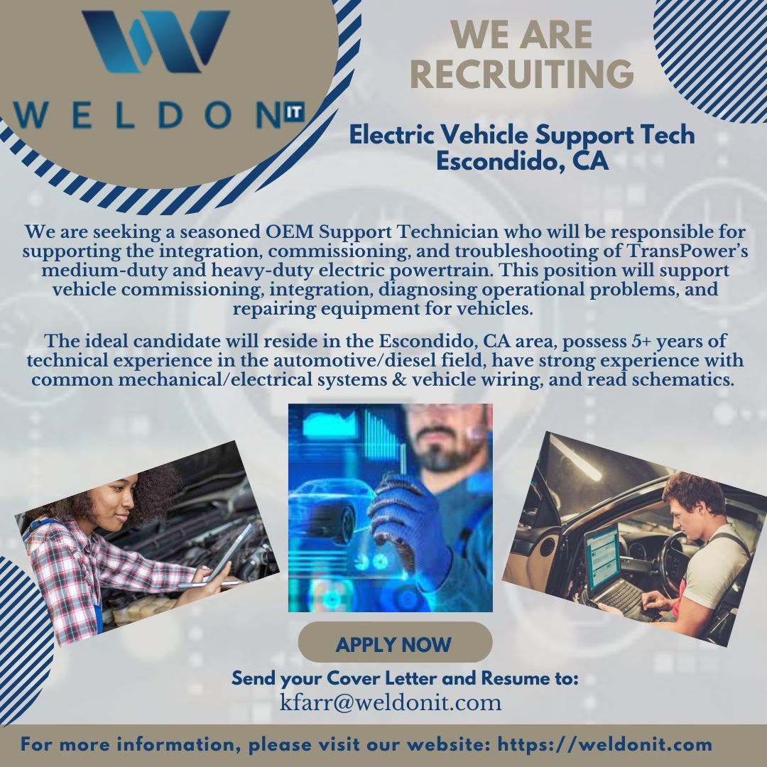 Electric Vehicle Support Tech 