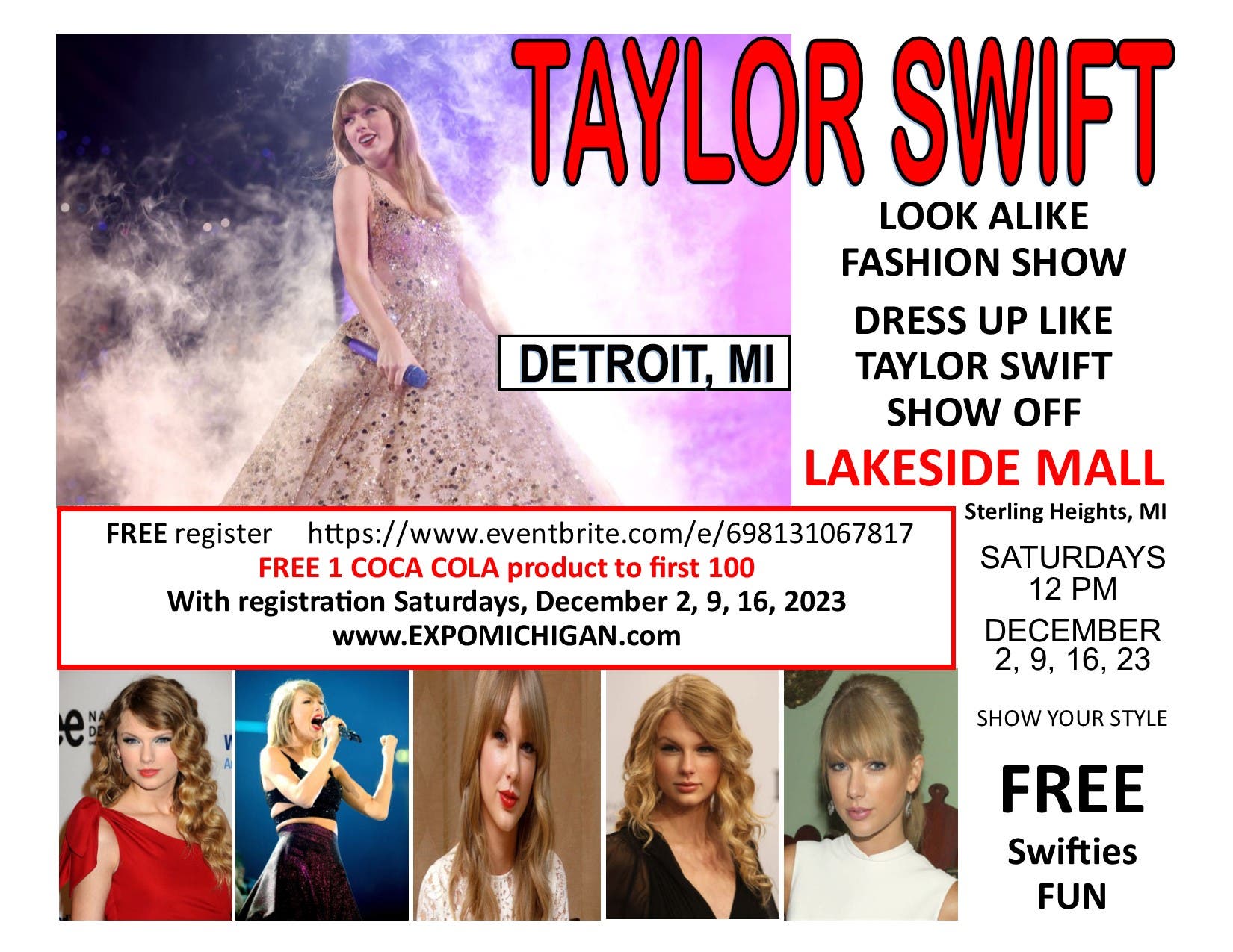 TAYLOR SWIFT Fashion Show at Lakeside Mall