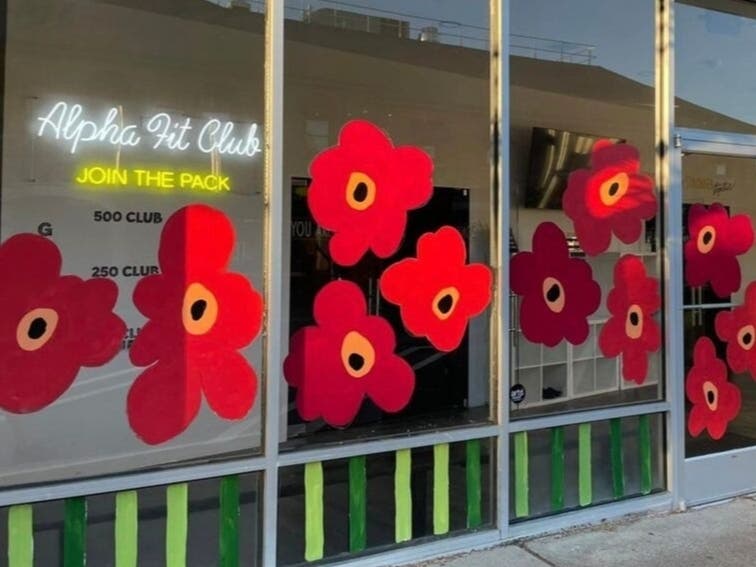 In Glen Rock Arts Council's "most ambitious" spring window-painting project to date, friends of the organization beautified 13 storefronts.