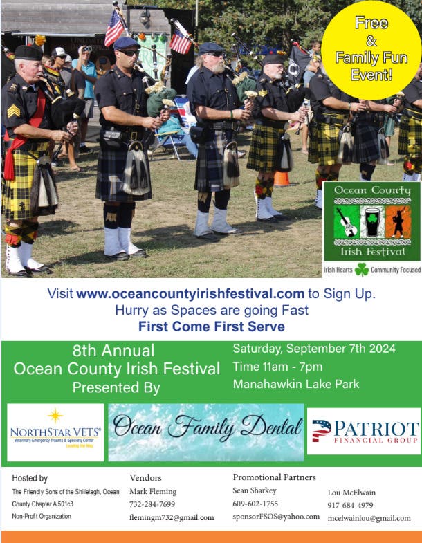 8th Annual Ocean County Irish Festival 