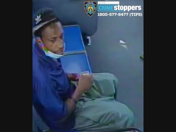 A brazen bank robber fled on to a bus after demanding cash from a bank teller and making off on a bus, according to police.