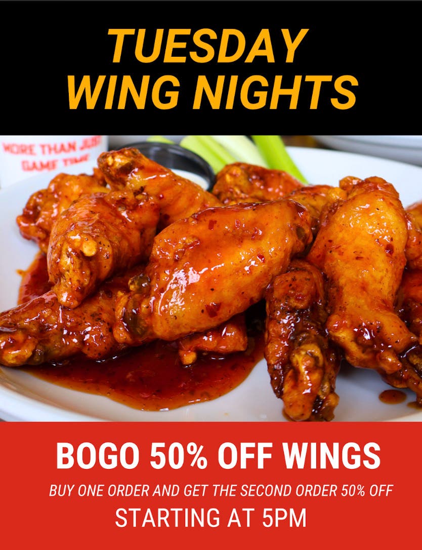 Tuesday Wing Nights at Legends