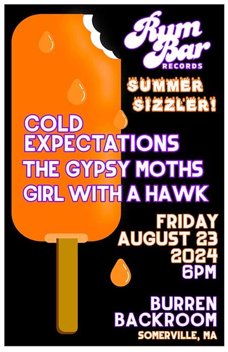 Rum Bar Summer Sizzler with Cold Expectations, The Gypsy Moths, Girl With a Hawk