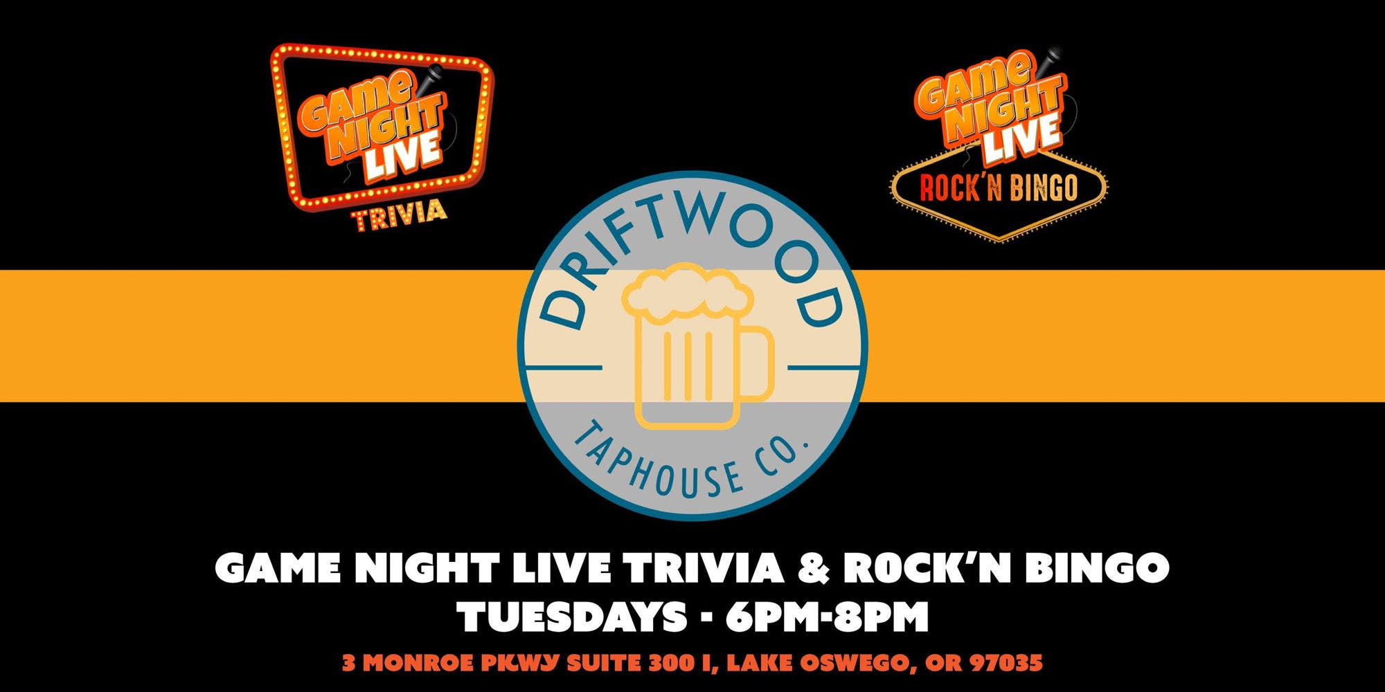 Game Night Live Trivia at Driftwood Taphouse