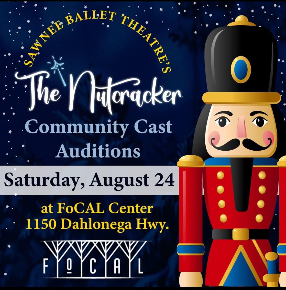 Sawnee Ballet Theatre Community Cast Nutcracker Auditions