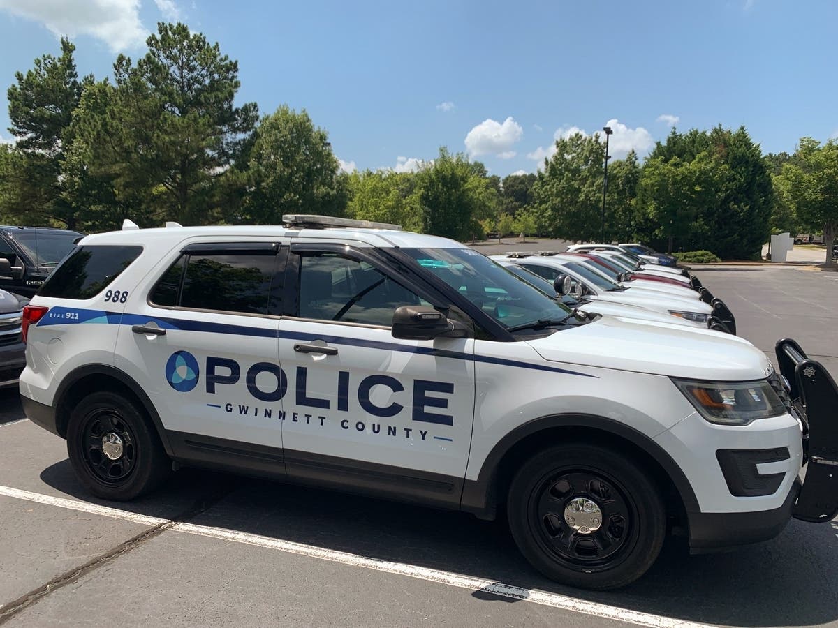 A civilian analyst with Gwinnett County Police's Situational Awareness and Crime Response Center helps located a stolen car in Lawrenceville.