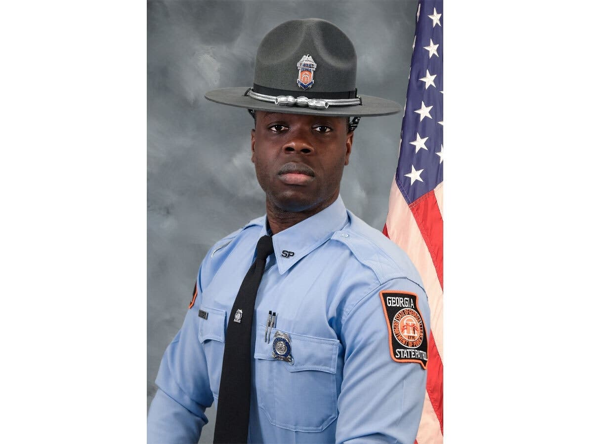 Georgia Trooper Jimmy Cenescar dies on Jan. 28 in a crash on Interstate 85 north in Atlanta while on duty. 