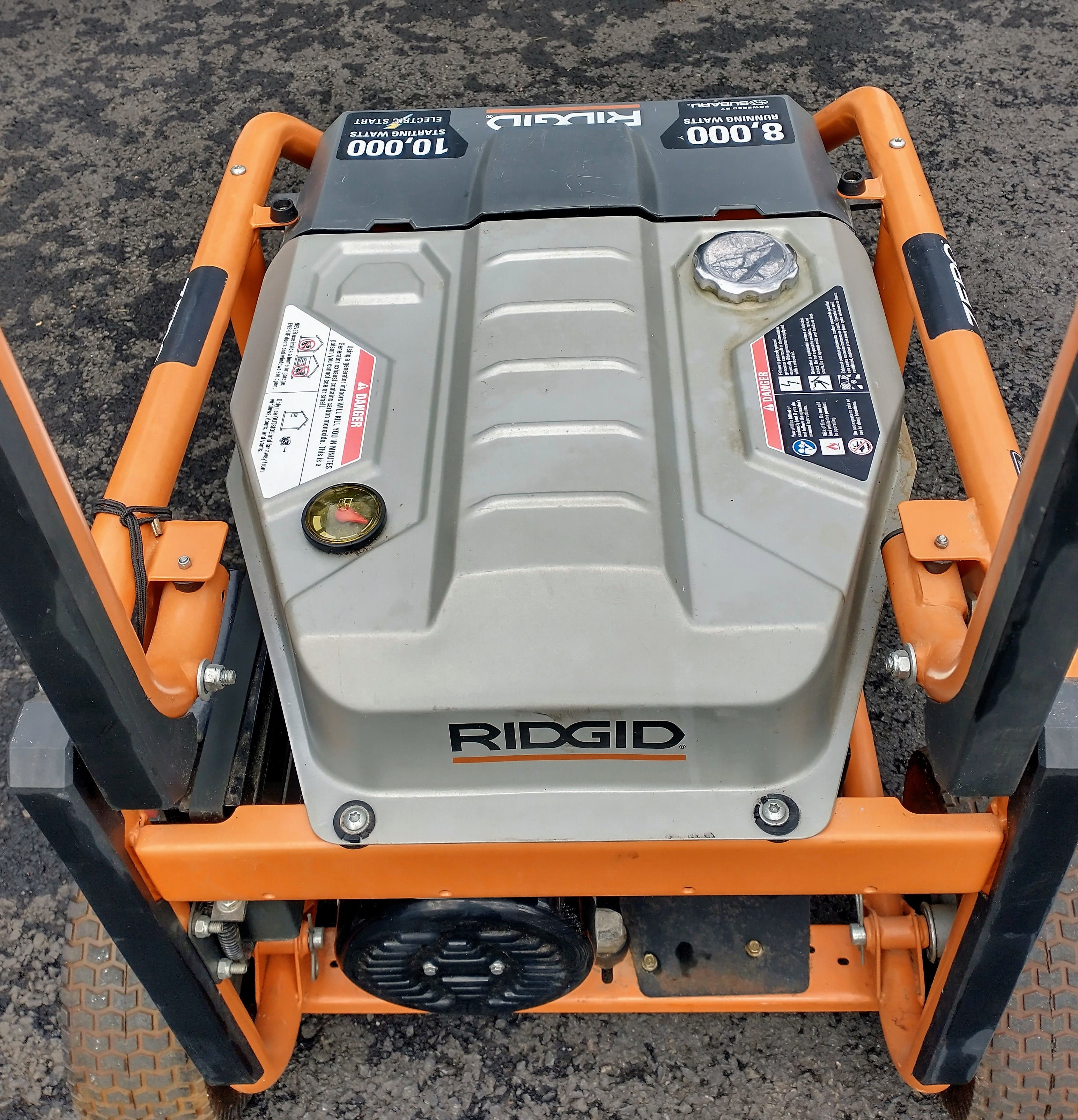 Ridgid Generator Running Well Clean Excellent Condition 