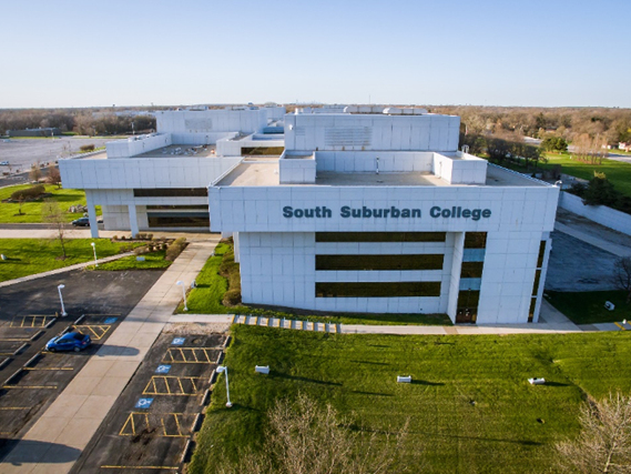 The South Suburban College Main Campus in South Holland, Illinois. 