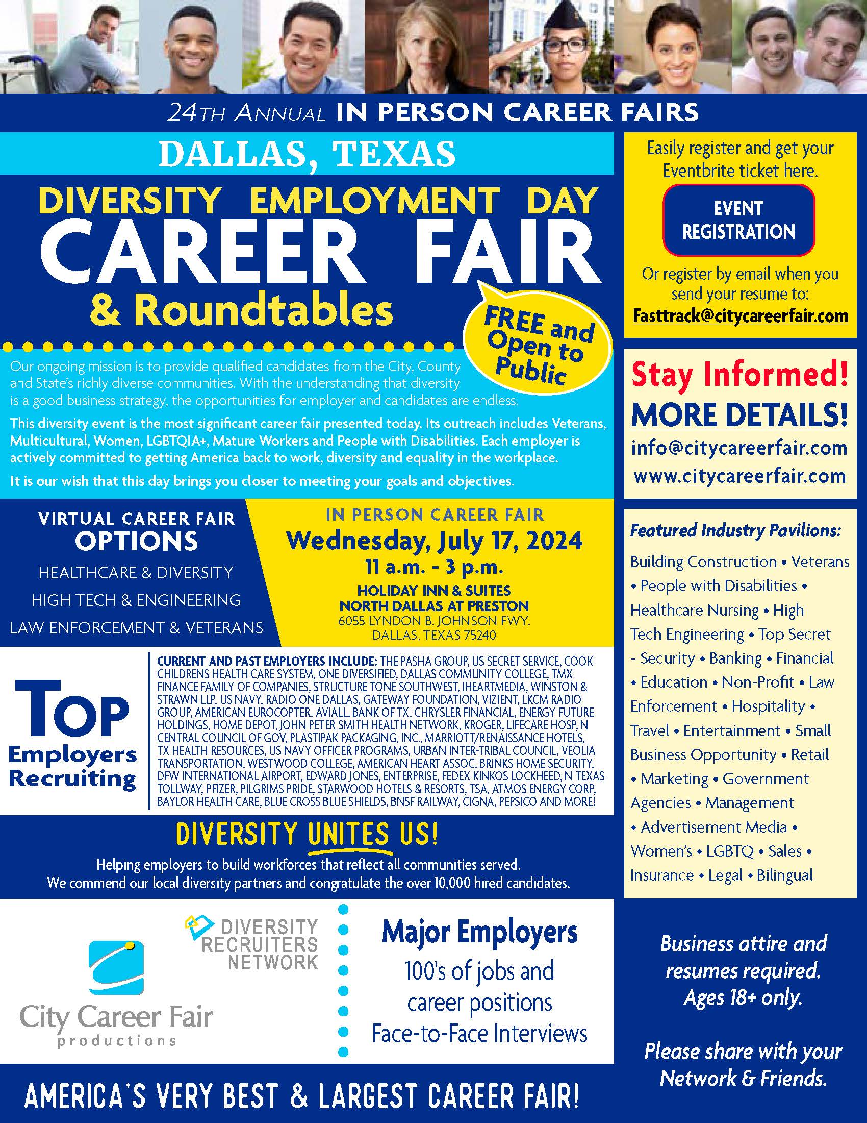 Dallas' 24th Annual Diversity Employment Day Career Fair 