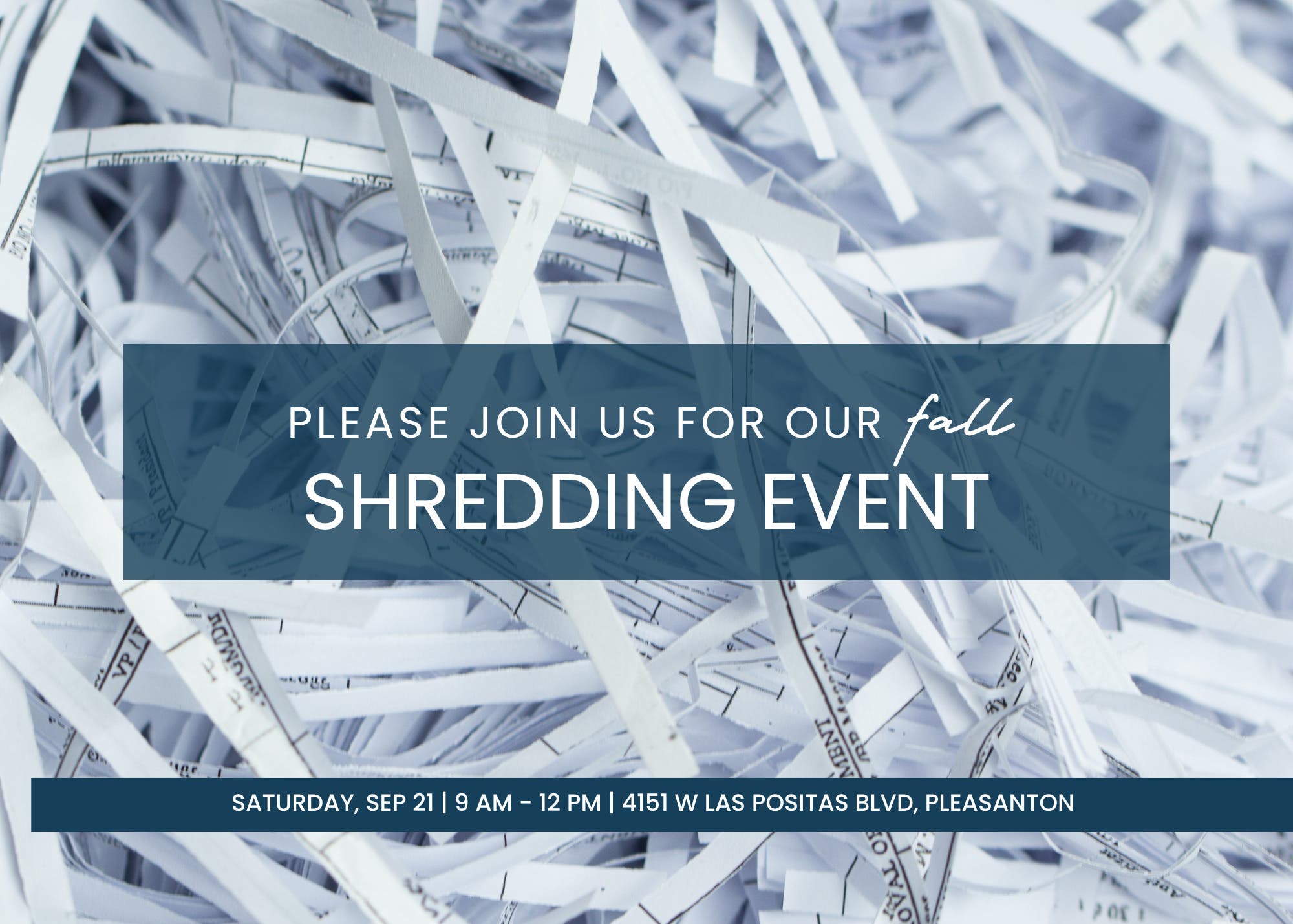 Connect California Homes Fall Shred Event 2024