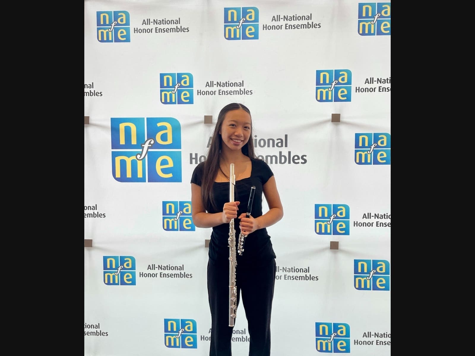 Carolyn Lau from Herricks High School performed with the All-National Symphony in early November.