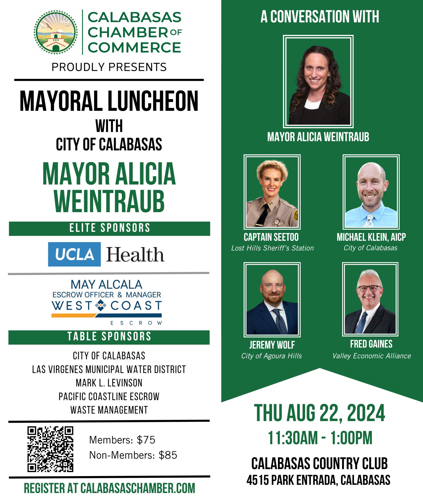 Calabasas Chamber Mayoral Luncheon