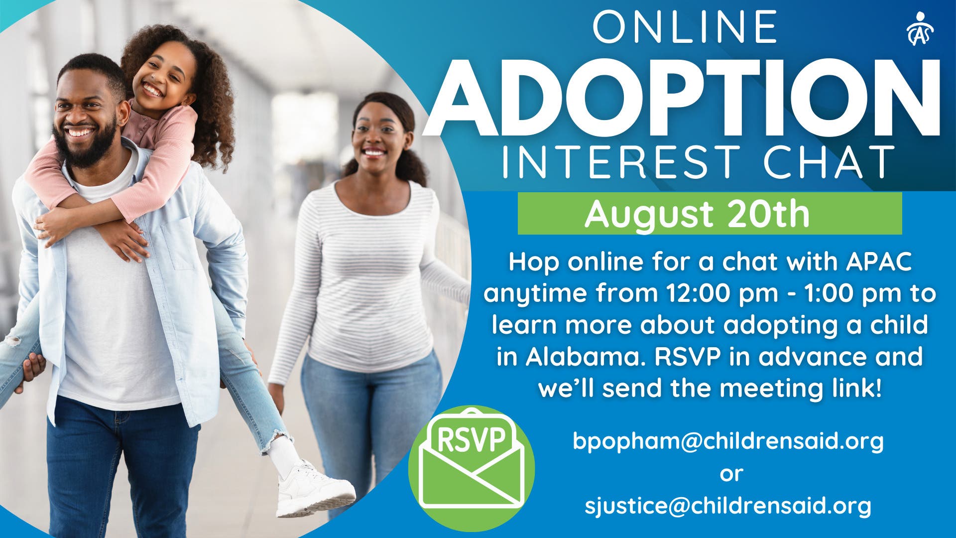 Online Adoption Interest Chat with Alabama Pre/Post Adoption Connections (APAC)