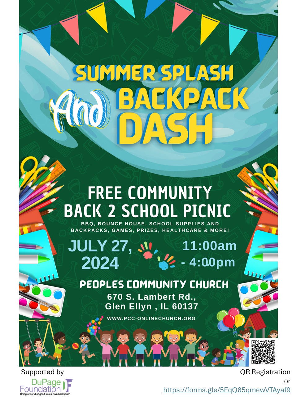 FREE Community Back-to-School BBQ Picnic and Backpack Giveaway