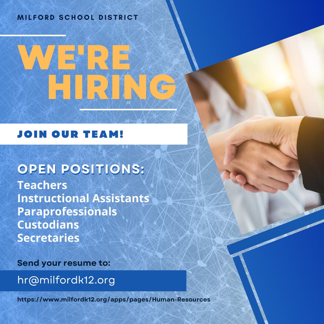 Job Opportunities at Milford School District