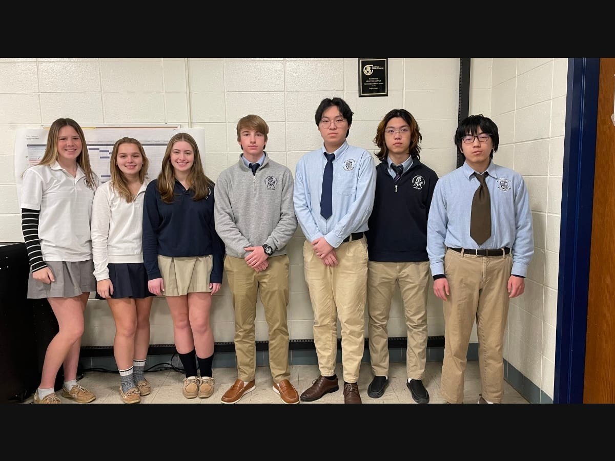 Immaculate’s Brave Engineers team won the Real World Design Challenge (RWDC) at the state level and now compete in the RWDC National/International Competition in April.