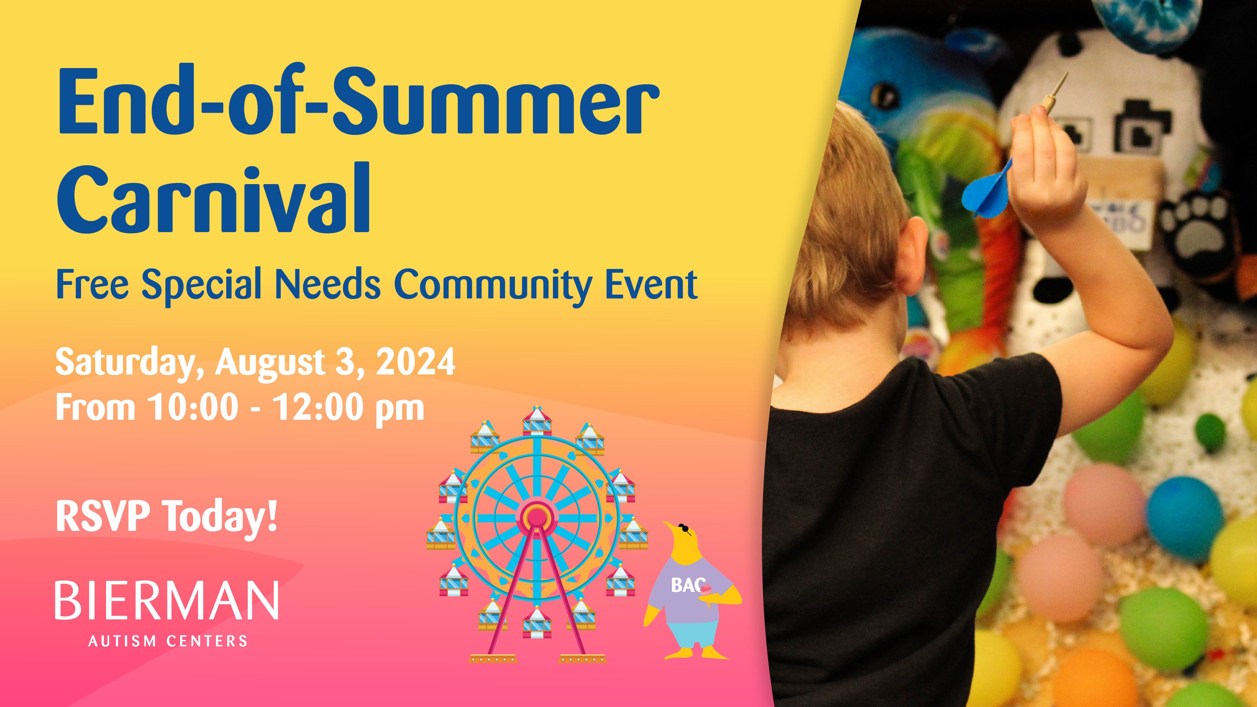 Sensory-Friendly Summer Send-Off Carnival!