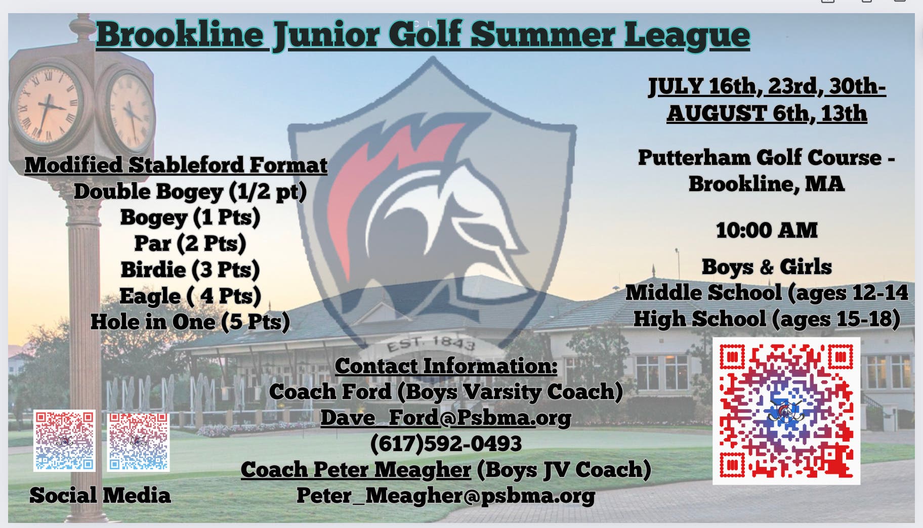 Warrior Junior Golf League