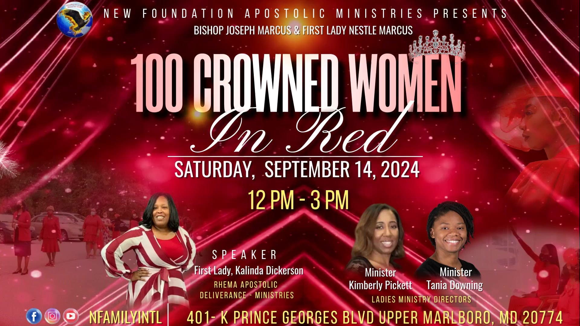 100 Crowned Women In Red Fundraiser