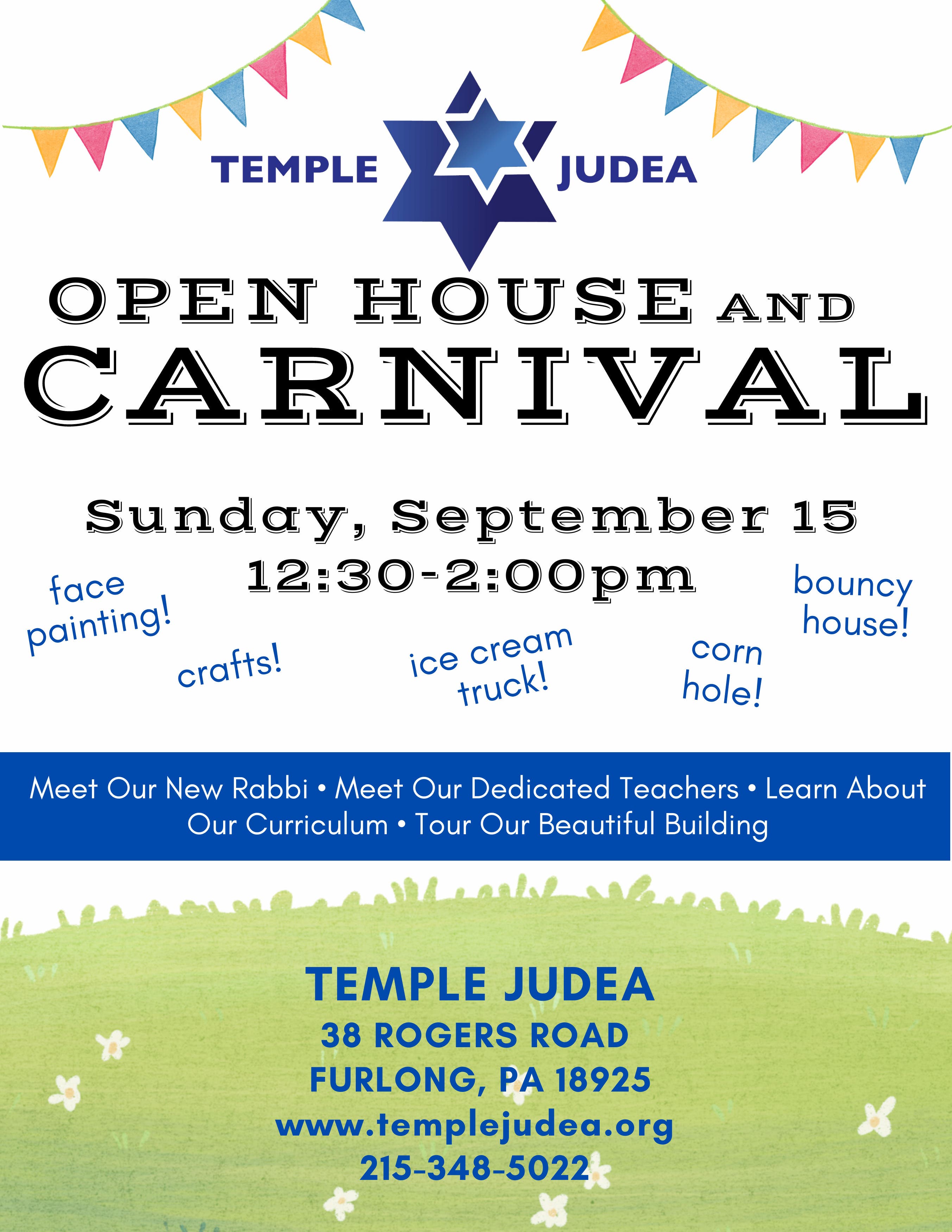 Temple Judea Open House and Carnival