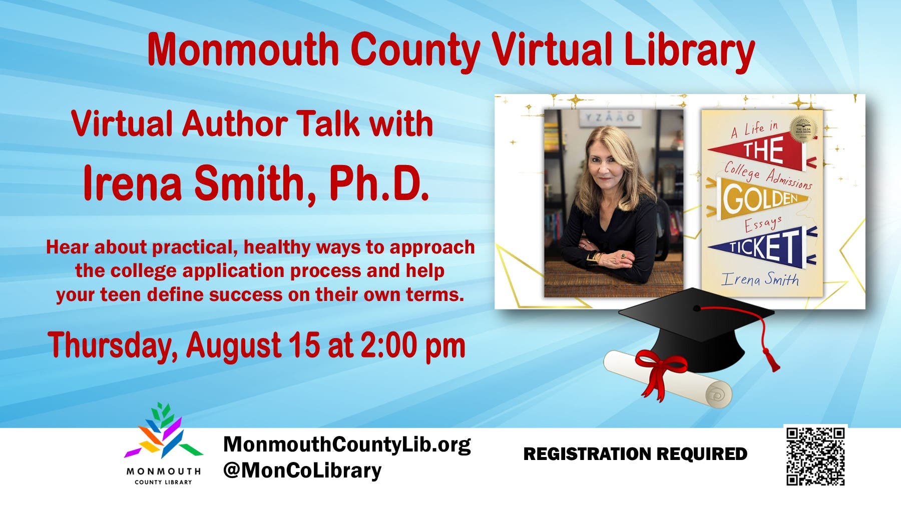 Virtual Author Talk with Irena Smith, Ph.D.