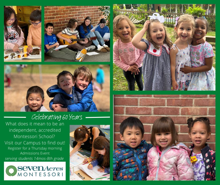 Seven Acres Montessori - Celebrating 60 Years - Virtual Admissions Event