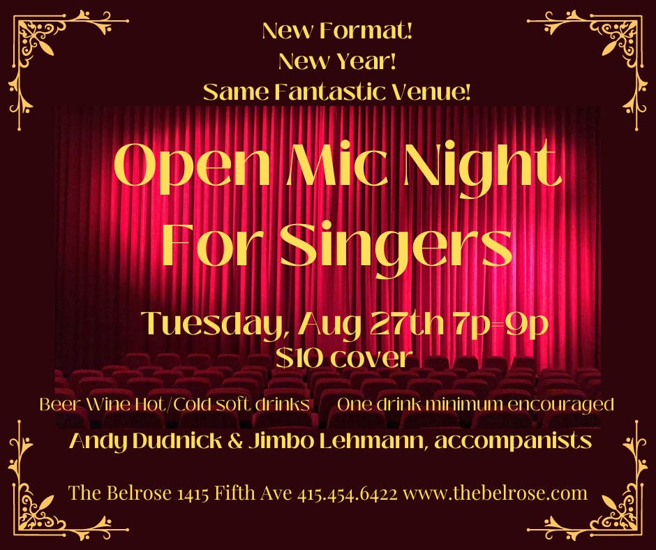 Open Mic For Singers @ The Belrose!