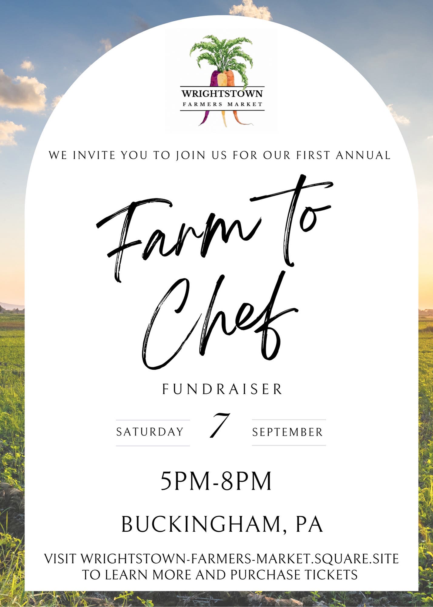 Wrightstown Farmers Market Farm to Chef Fundraiser