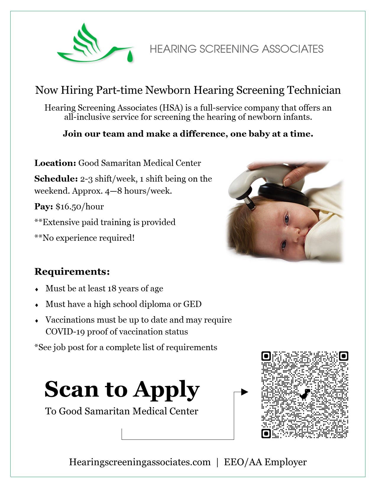 Newborn Hearing Screening Technician 