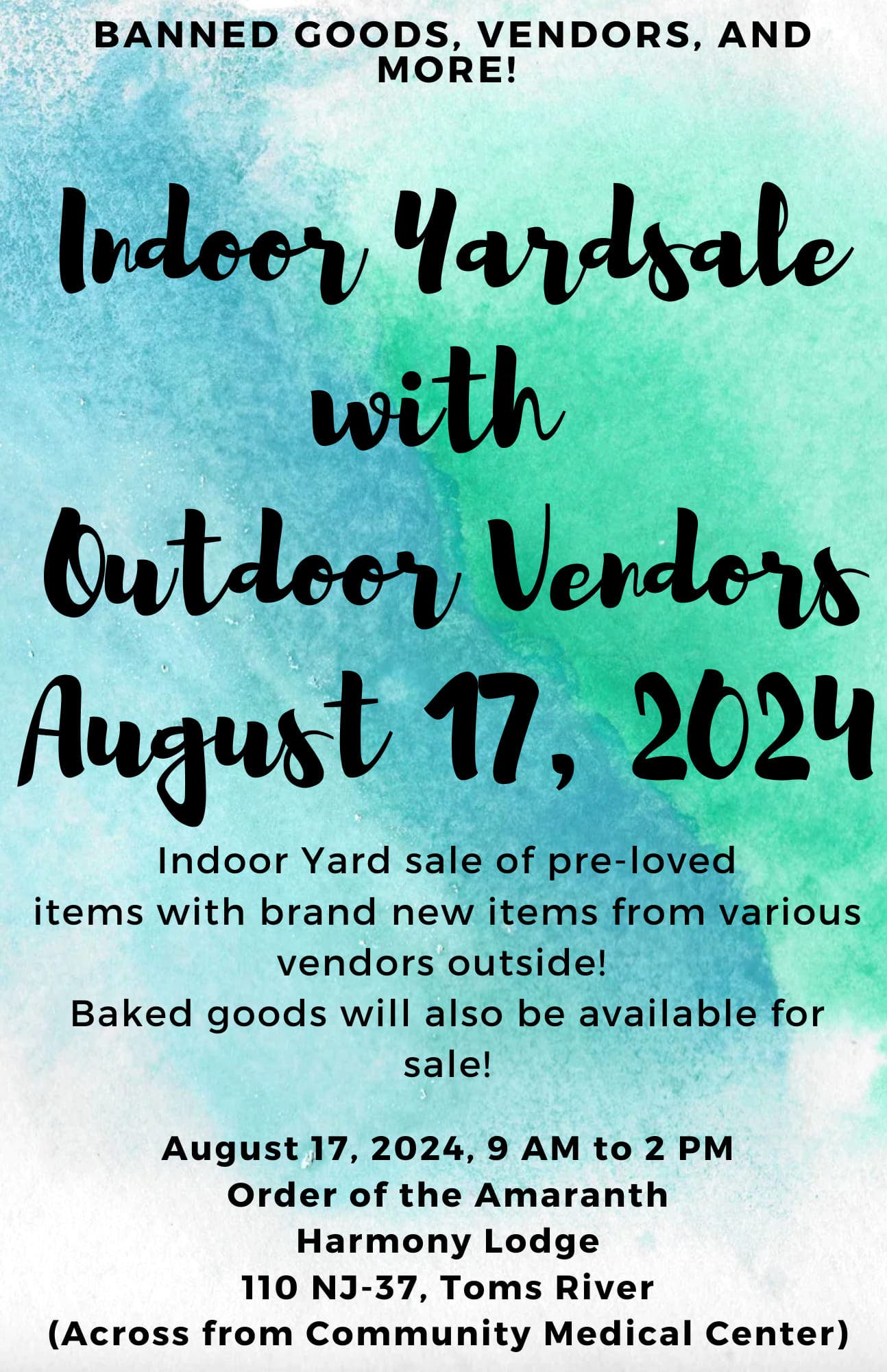 Indoor Yardsale with Outdoor Vendors