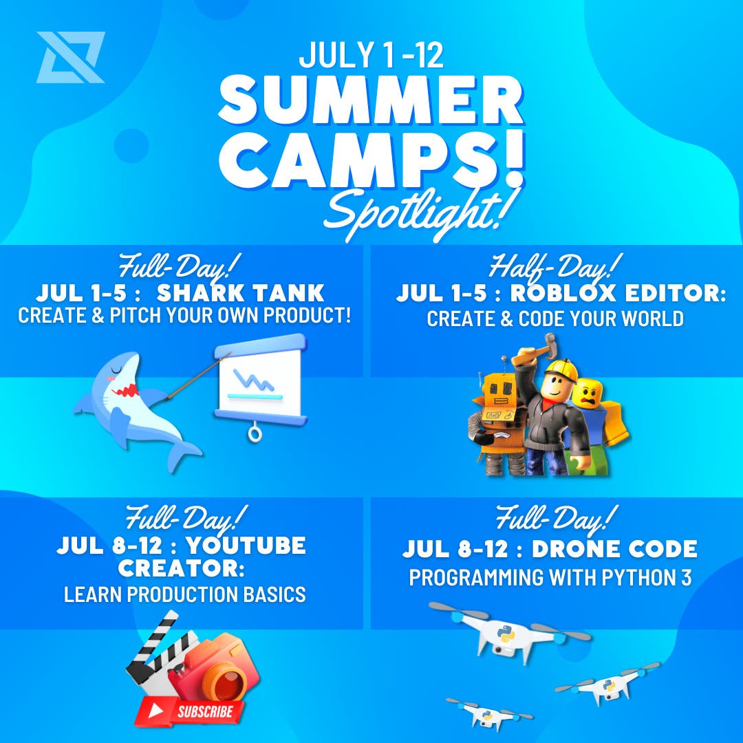 Register TODAY for iCode Bridgewater Summer Camps - July 1-5 & July 8-12