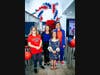 FAU ACI Class of 2024 graduate Whitney Wiley; Kelly Kearney, Ed.D., BCBA-D, Associate Director of FAU’s Academy for Community Inclusion in the Department of Special Education; FAU ACI students Chloe Thibault and Holden Kasky