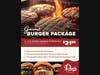 The Gourmet Burger Package for $21.95, includes 12 six-ounce burgers handmade to perfection.