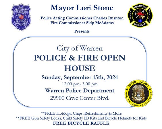 Warren Police and Fire Open House