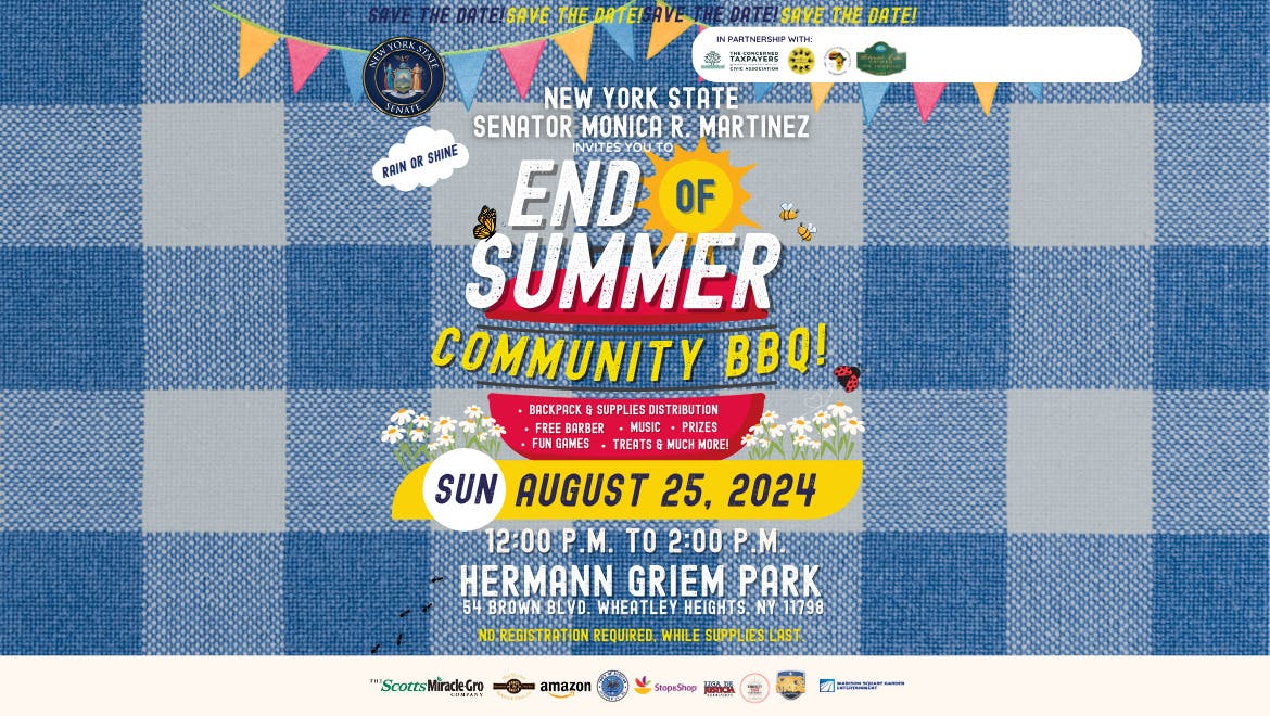 Senator Monica R. Martinez End of Summer Community BBQ! 