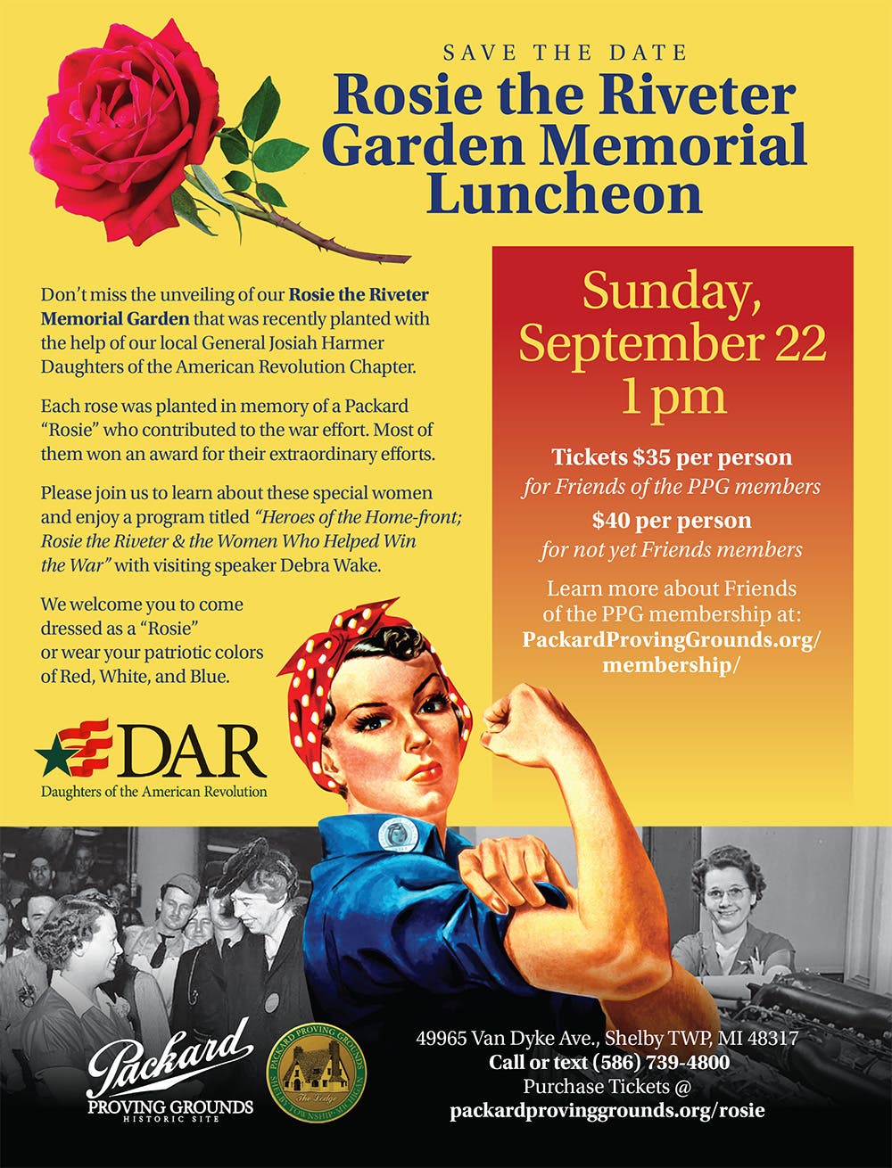 Rosie the Riveter Garden Memorial Luncheon
