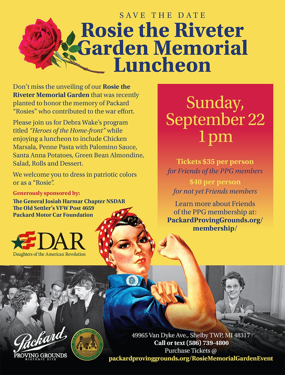 Rosie the Riveter Garden Memorial Luncheon