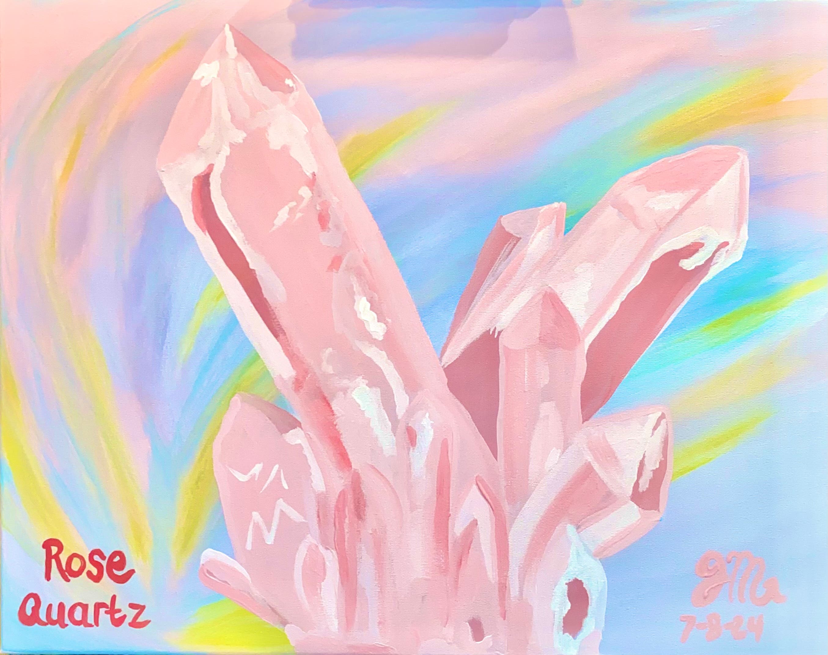 Rose Quartz Sip and Paint