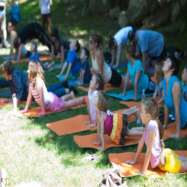 Family Yoga in the Park at deCordova