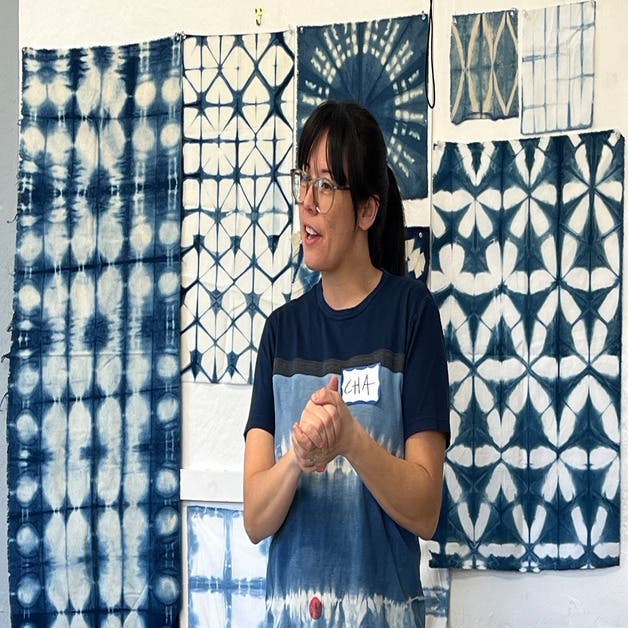 Shibori Dyeing Workshop at deCordova